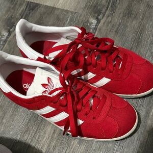 Adidas Crimson and White Classic Sneakers